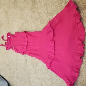 Girls pink maxi dress